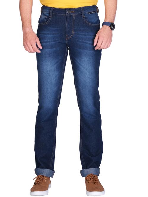 mid rise washed regular fit jeans - 20085021 - Very Small Image - 1
