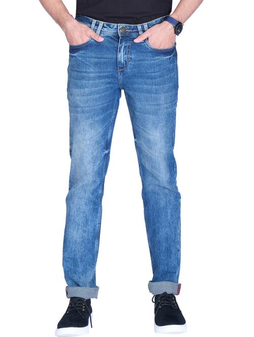 mid rise washed regular fit jeans - 20085030 - Very Small Image - 1