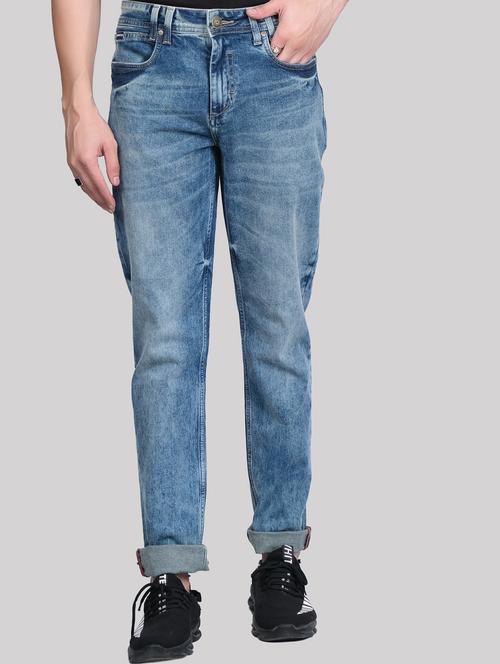blue denim washed jeans - 20085081 - Very Small Image - 1