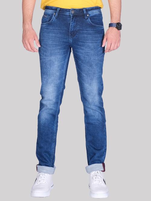 mid rise washed regular fit jeans - 20085085 - Very Small Image - 1