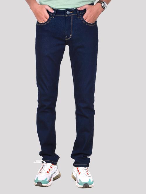 mid rise plain regular fit jeans - 20085103 - Very Small Image - 1