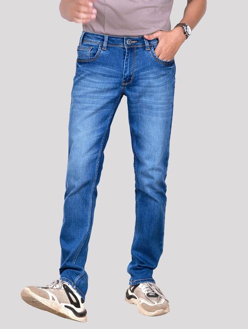 mid rise washed regular fit jeans - 20085105 - Very Small Image - 1