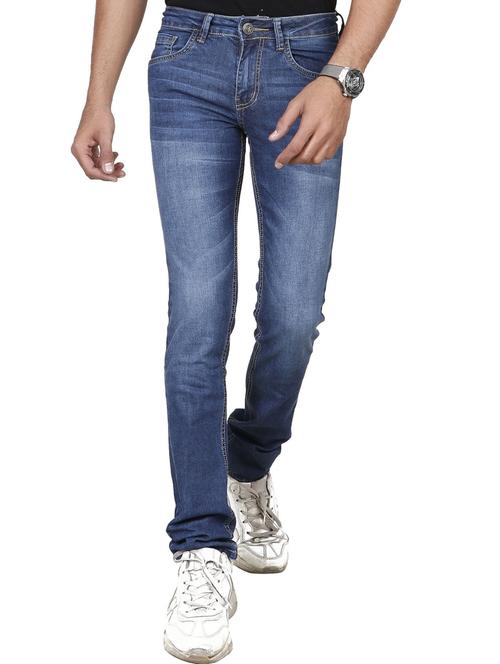 navy blue denim heavy washed jeans - 20085211 - Very Small Image - 1