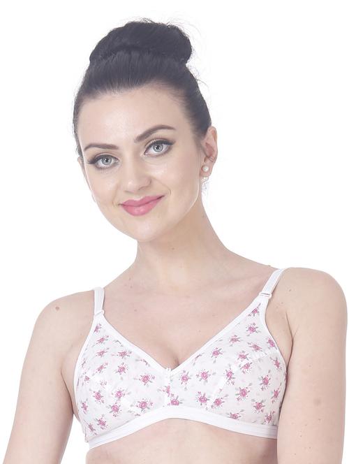 pink cotton blend tshirt bra - 20085808 - Very Small Image - 1