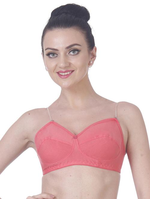 orange cotton blend regular bra - 20085820 - Very Small Image - 1