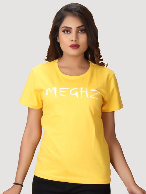 yellow typography regular t-shirt - 20085970 - Very Small Image - 1