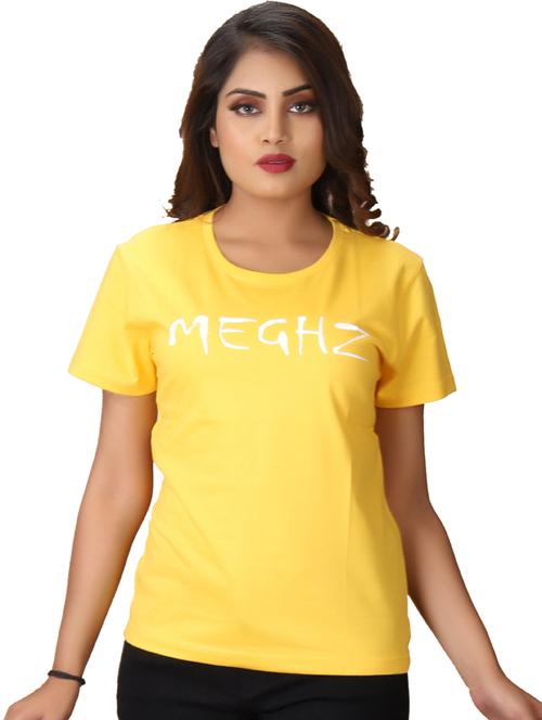 yellow typography regular t-shirt - 20085972 - Very Small Image - 1