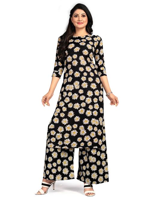 floral printed kurta palazzo set - 20087412 - Very Small Image - 1