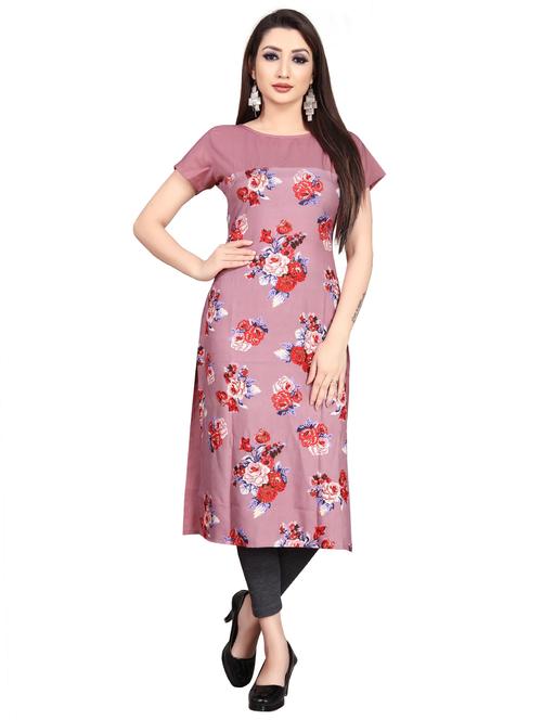 floral printed a-line kurta - 20087569 - Very Small Image - 1