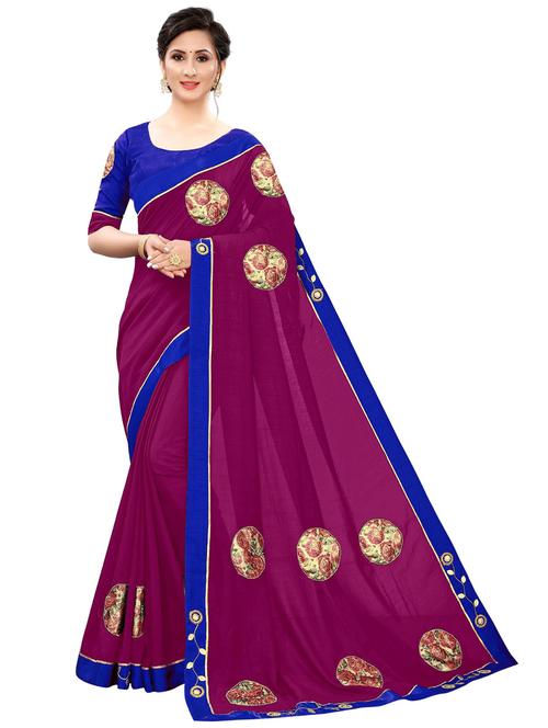self design saree with blouse - 20087954 - Very Small Image - 1