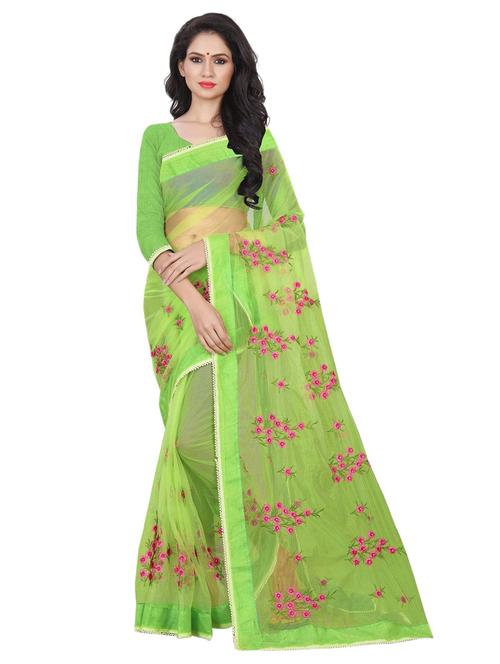 embroidered saree with blouse - 20087960 - Very Small Image - 1
