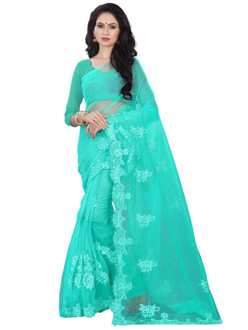 tonal embroidered saree with blouse - 20087964 - Very Small Image - 1