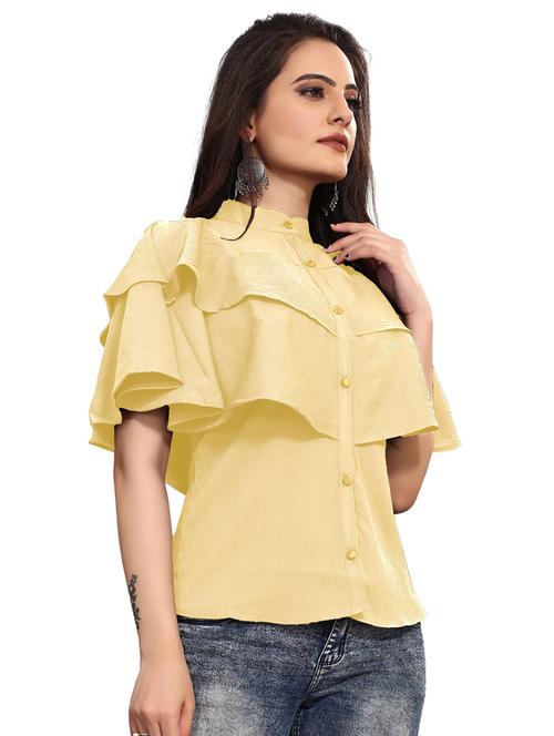 yellow solid regular top - 20088207 - Very Small Image - 1