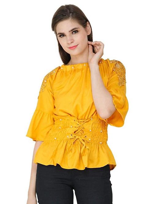 girls round neck top - 20088252 - Very Small Image - 1