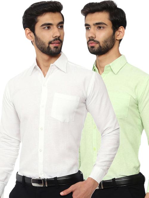 mens solids formal shirt - 20088393 - Very Small Image - 1