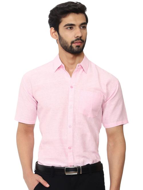 pink cotton formal shirt - 20088713 - Very Small Image - 1