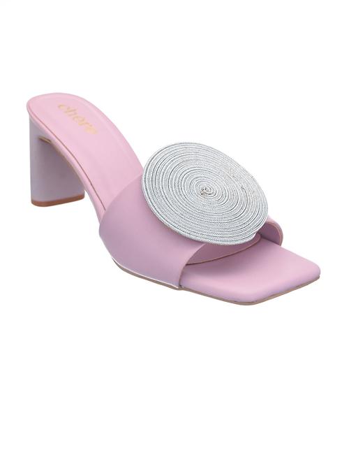 purple slip on block heel - 20088848 - Very Small Image - 1