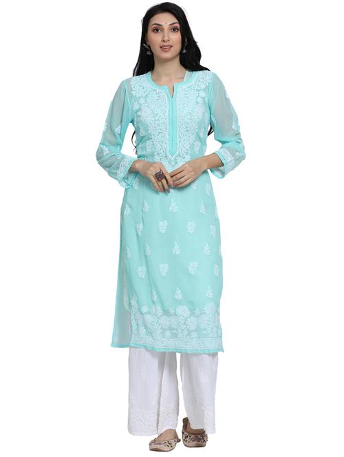 women's straight kurta - 20095542 - Very Small Image - 1