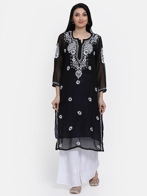 women's straight kurta - 20095558 - Very Small Image - 1