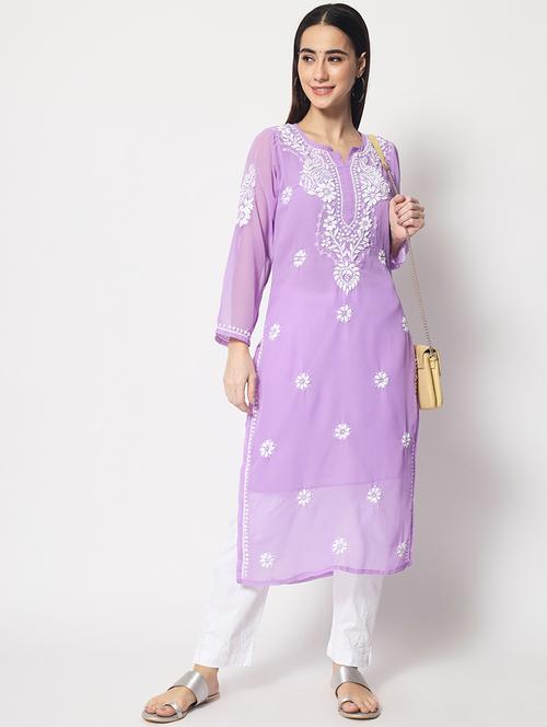 women's straight kurta - 20095562 - Very Small Image - 1
