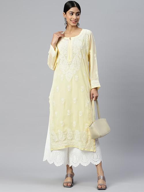 women's straight kurta - 20095612 - Very Small Image - 1