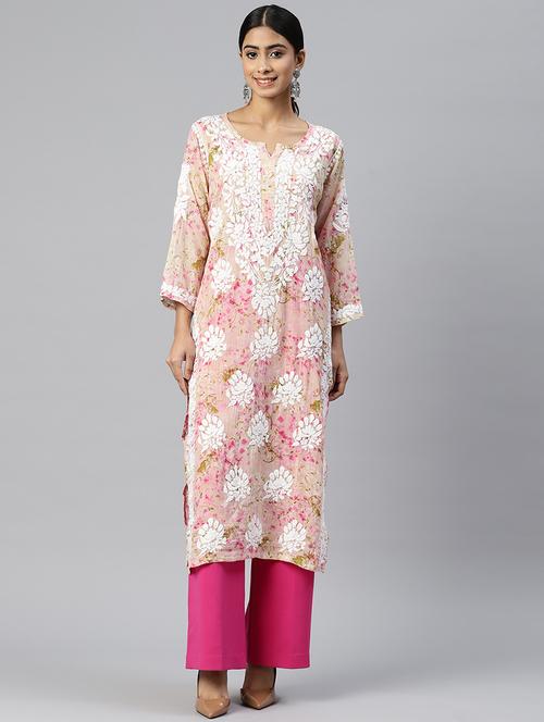 women's straight kurta - 20095616 - Very Small Image - 1