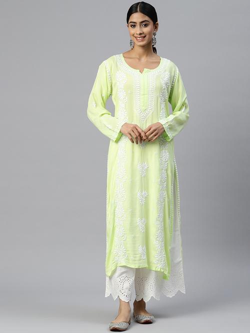 women's straight kurta - 20095627 - Very Small Image - 1