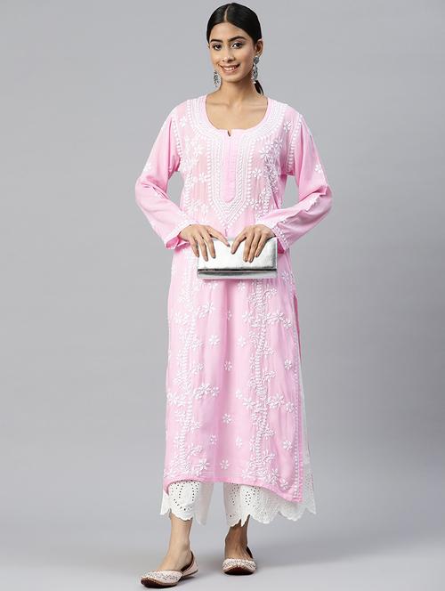 women's straight kurta - 20095634 - Very Small Image - 1