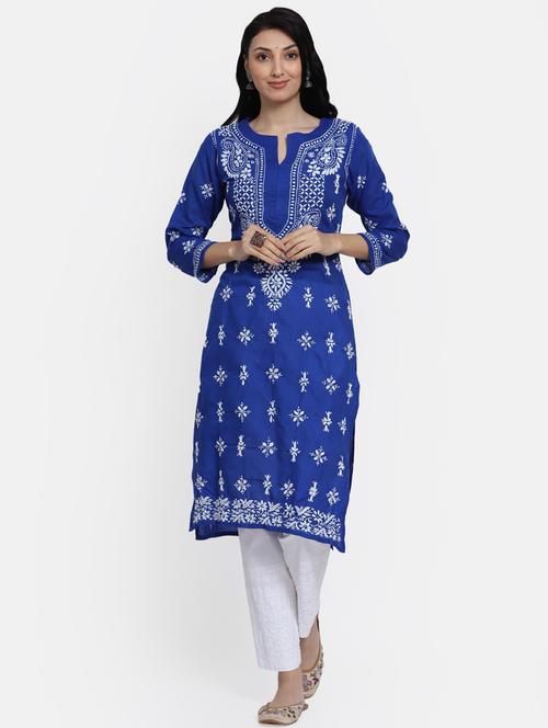 women's straight kurta - 20095694 - Very Small Image - 1