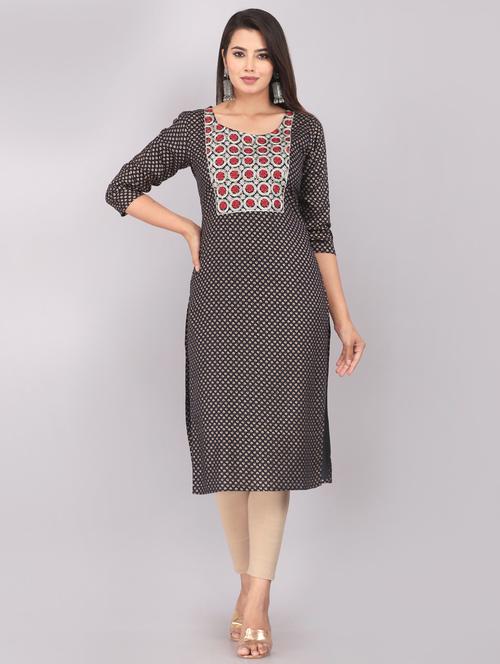 women's straight kurta - 20098053 - Very Small Image - 1