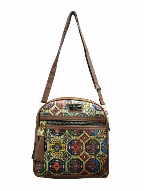printed regular sling bag - 20098261 - Very Small Image - 1
