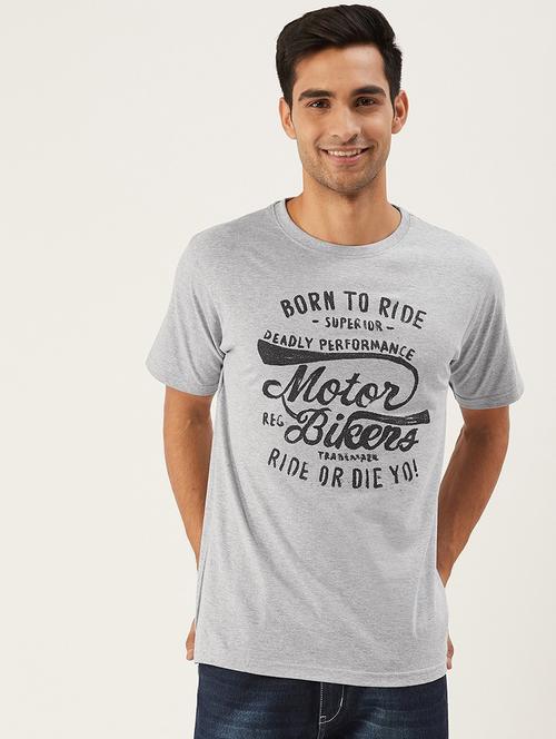round neck printed regular t-shirt - 20098885 - Very Small Image - 1