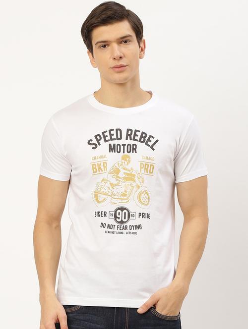 round neck printed regular t-shirt - 20098986 - Very Small Image - 1