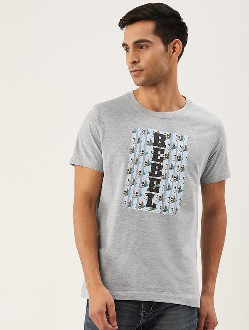 round neck printed regular t-shirt - 20099005 - Very Small Image - 1