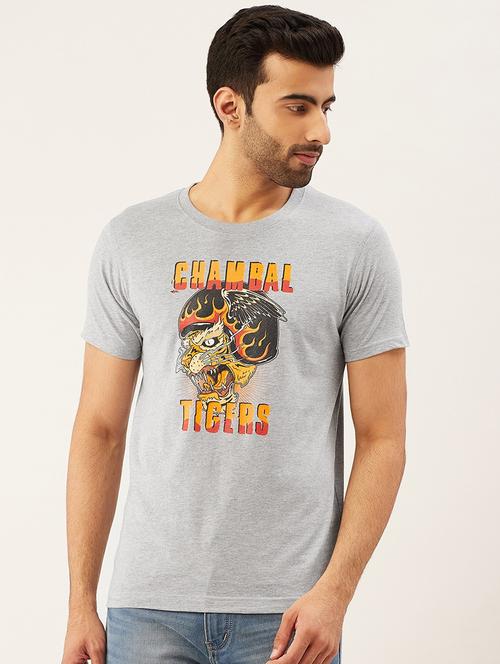 round neck printed regular t-shirt - 20099012 - Very Small Image - 1