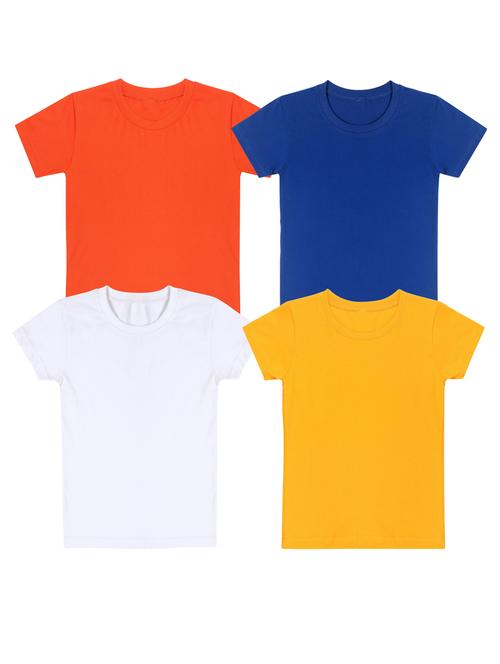 pack of 4 boys solid t-shirt - 20099611 - Very Small Image - 1