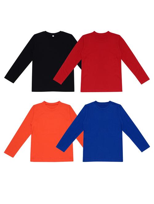 pack of 4 boys solid t-shirt - 20099661 - Very Small Image - 1