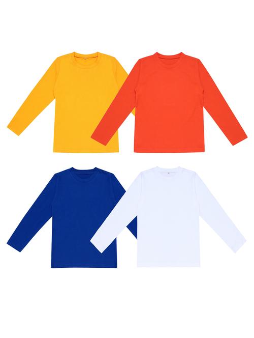 pack of 4 boys solid t-shirt - 20099667 - Very Small Image - 1
