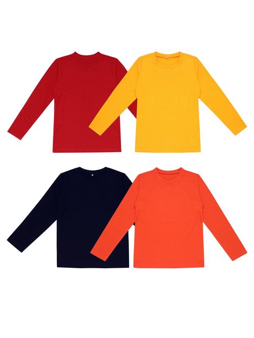 pack of 4 boys solid t-shirt - 20099681 - Very Small Image - 1