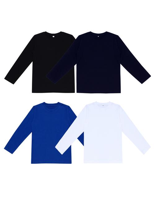 pack of 4 boys solid t-shirt - 20099684 - Very Small Image - 1