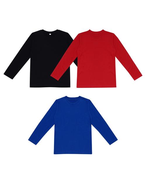 pack of 3 boys solid t-shirt - 20099700 - Very Small Image - 1
