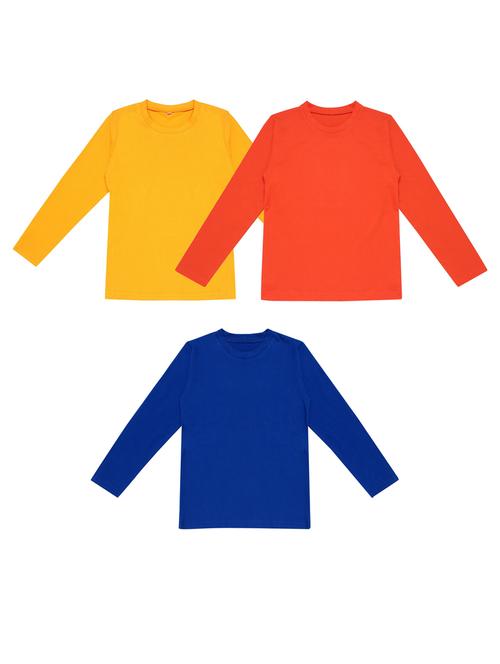 pack of 3 boys solid t-shirt - 20099707 - Very Small Image - 1
