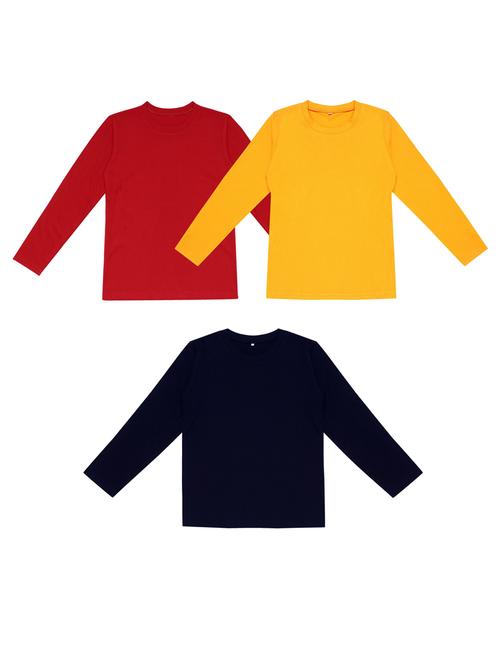 pack of 3 boys solid t-shirt - 20099721 - Very Small Image - 1