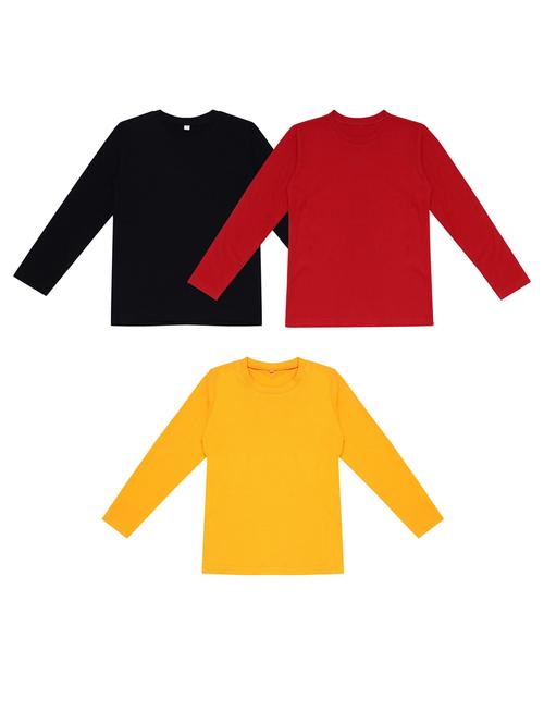 pack of 3 boys solid t-shirt - 20099727 - Very Small Image - 1