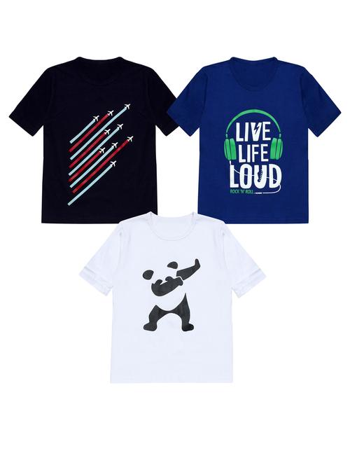pack of 3 boys printed t-shirt - 20099959 - Very Small Image - 1