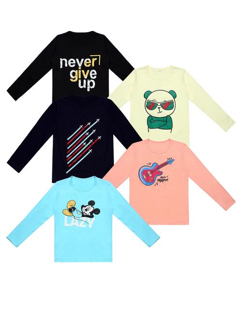 pack of 5 printed t-shirt - 20100198 - Very Small Image - 1