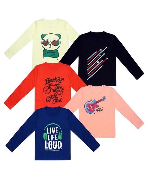 pack of 5 printed t-shirt - 20100302 - Very Small Image - 1