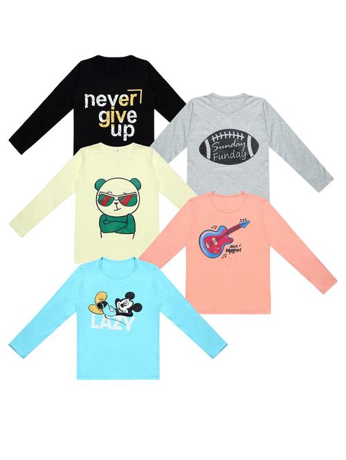 multi colored cotton tshirt - 20100365 - Very Small Image - 1