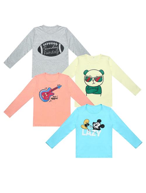 pack of 4 printed t-shirt - 20100416 - Very Small Image - 1