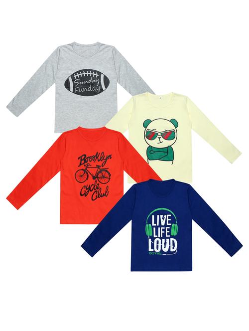 pack of 4 printed t-shirt - 20100422 - Very Small Image - 1